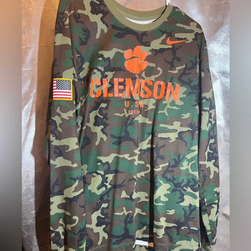 Nike Clemson Camo Long Sleeve